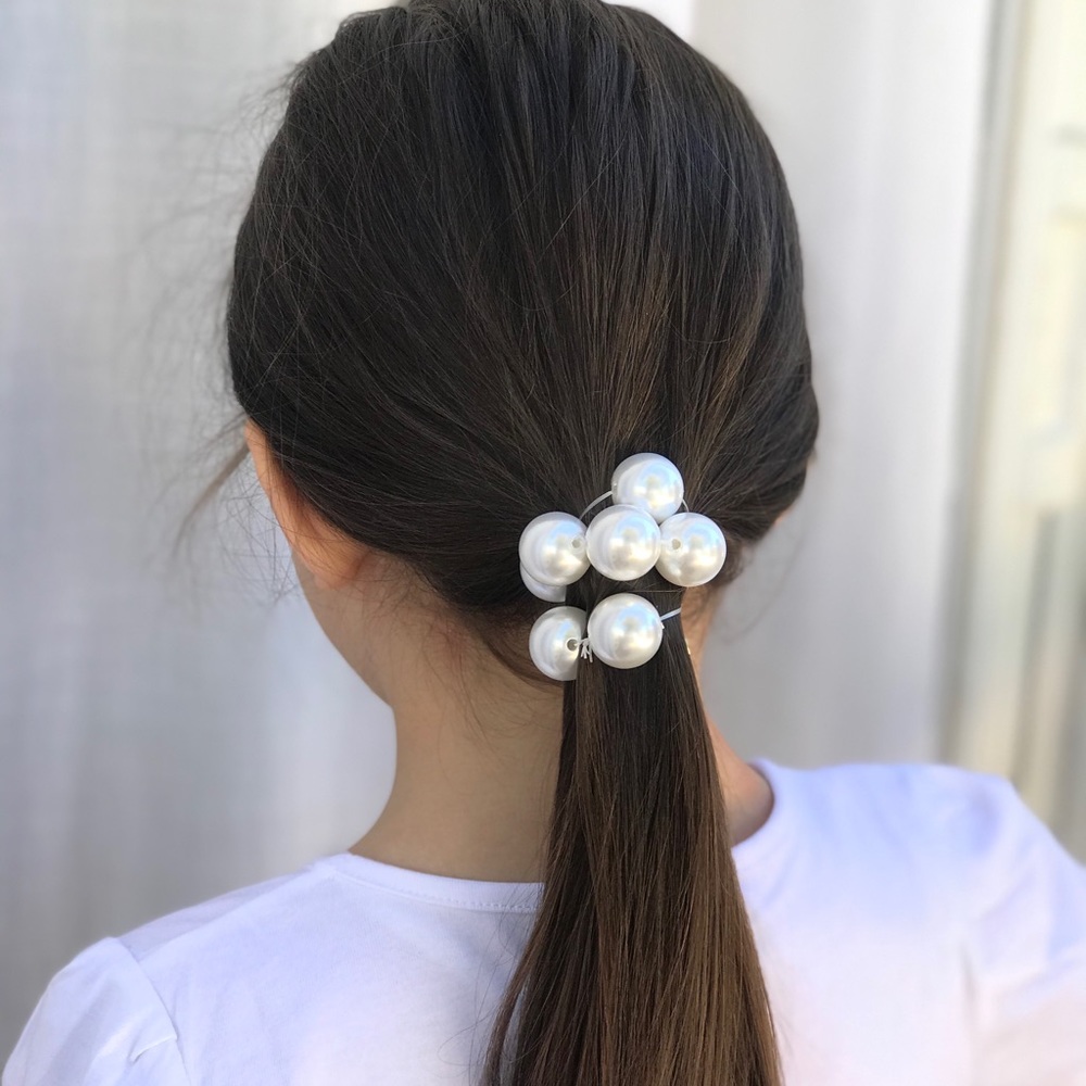 Pearl Bead Hair Tie